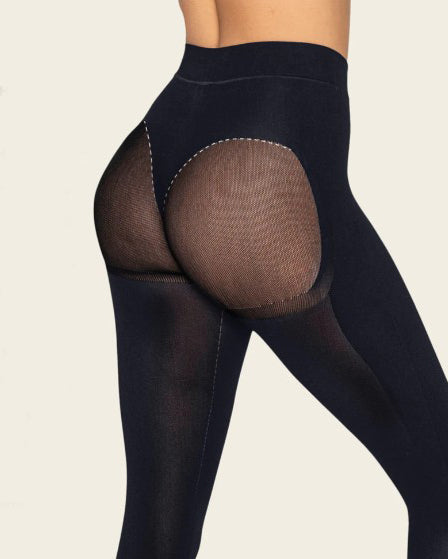 Pantalones moldeadores de cintura alta sin costuras para levantar glúteos