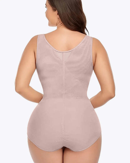 Body sexy de malla transparente que controla el abdomen