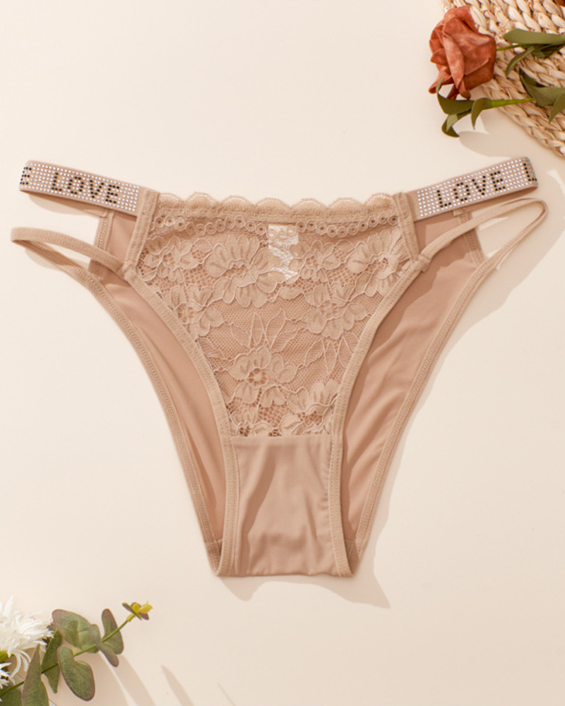 Bragas sexys con diamantes de imitación multicapa