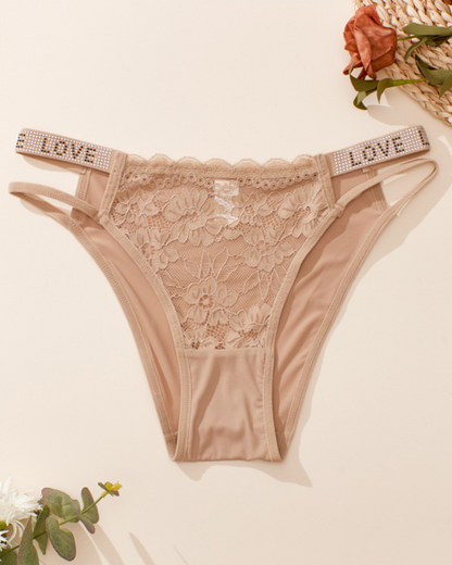 Bragas sexys con diamantes de imitación multicapa