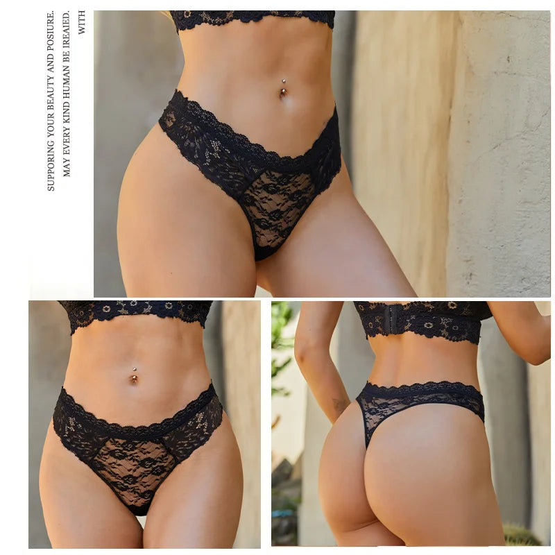 Floral Lift Thong – Pack x3