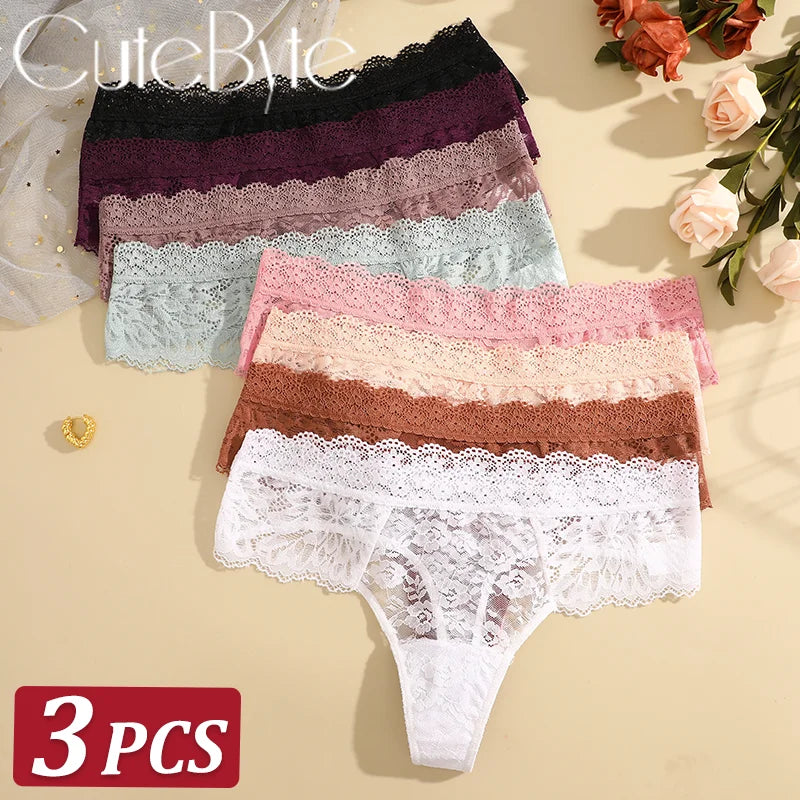 Floral Lift Thong – Pack x3