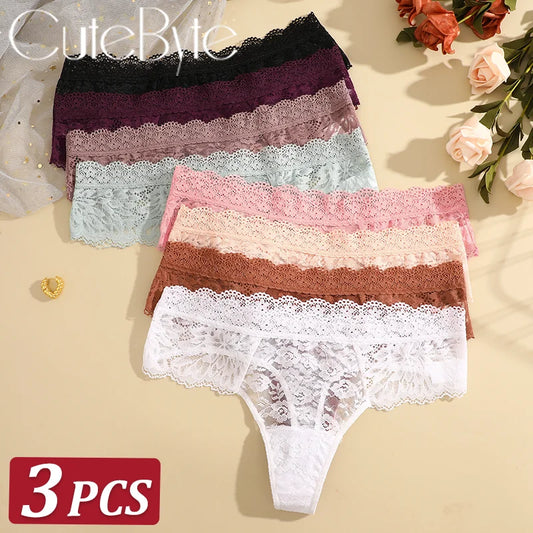 Floral Lift Thong – Pack x3