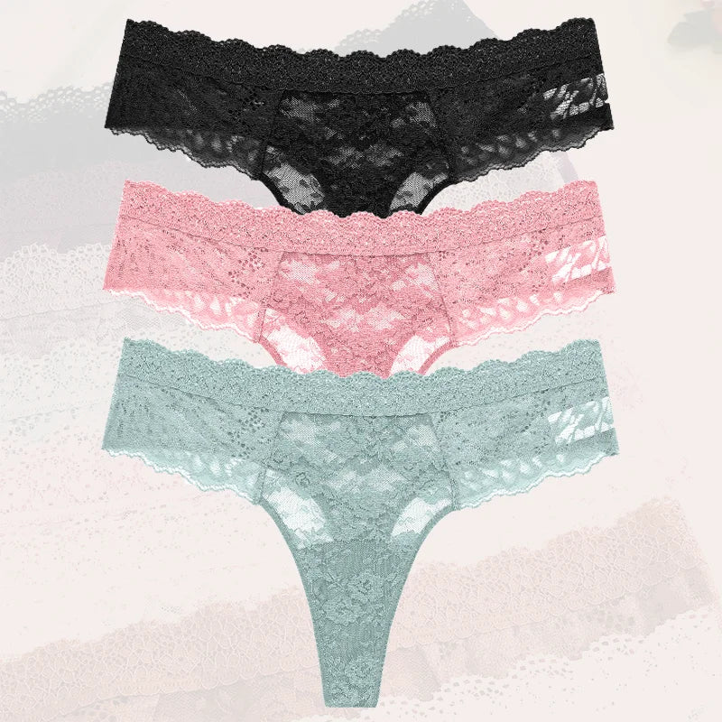 Floral Lift Thong – Pack x3