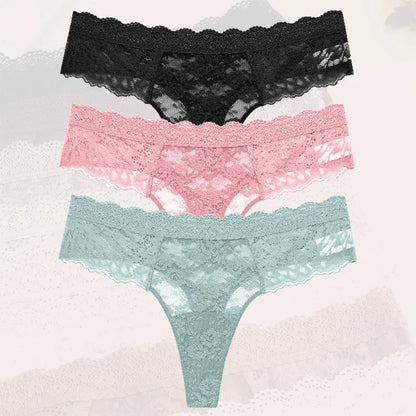 Floral Lift Thong – Pack x3