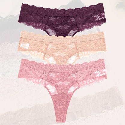 Floral Lift Thong – Pack x3