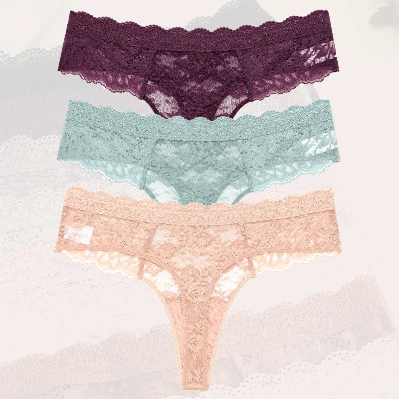 Floral Lift Thong – Pack x3
