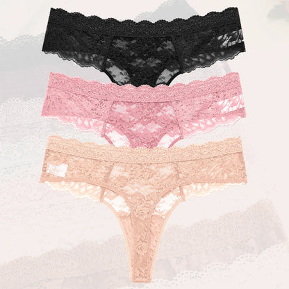Floral Lift Thong – Pack x3