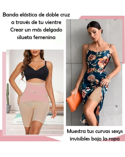 Pantalones cortos moldeadores de abdomen y cintura alta
