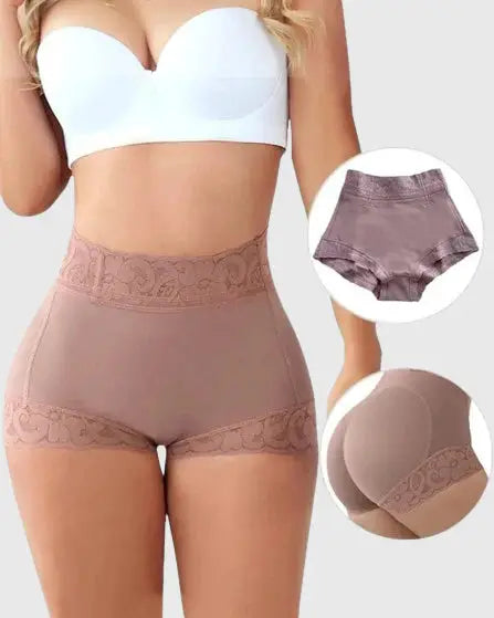 Calzoncillos de encaje para mujer, ropa diaria clásica, moldeador de glúteos, bragas suavizantes