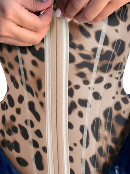 Camiseta sin mangas con cremallera y pecho