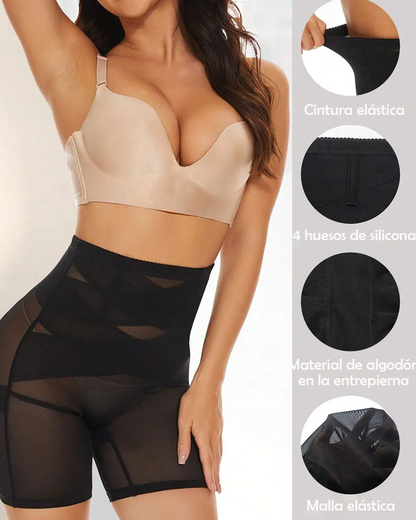Pantalones cortos moldeadores de abdomen y cintura alta
