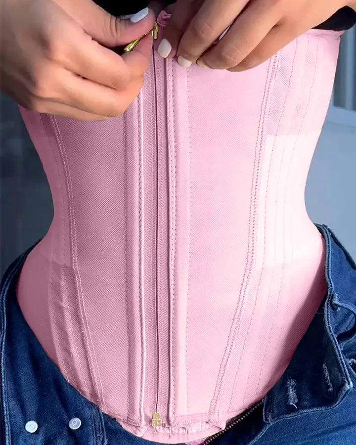 Camiseta sin mangas con cremallera y pecho