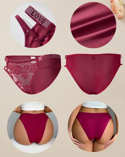 Bragas sexys con diamantes de imitación multicapa