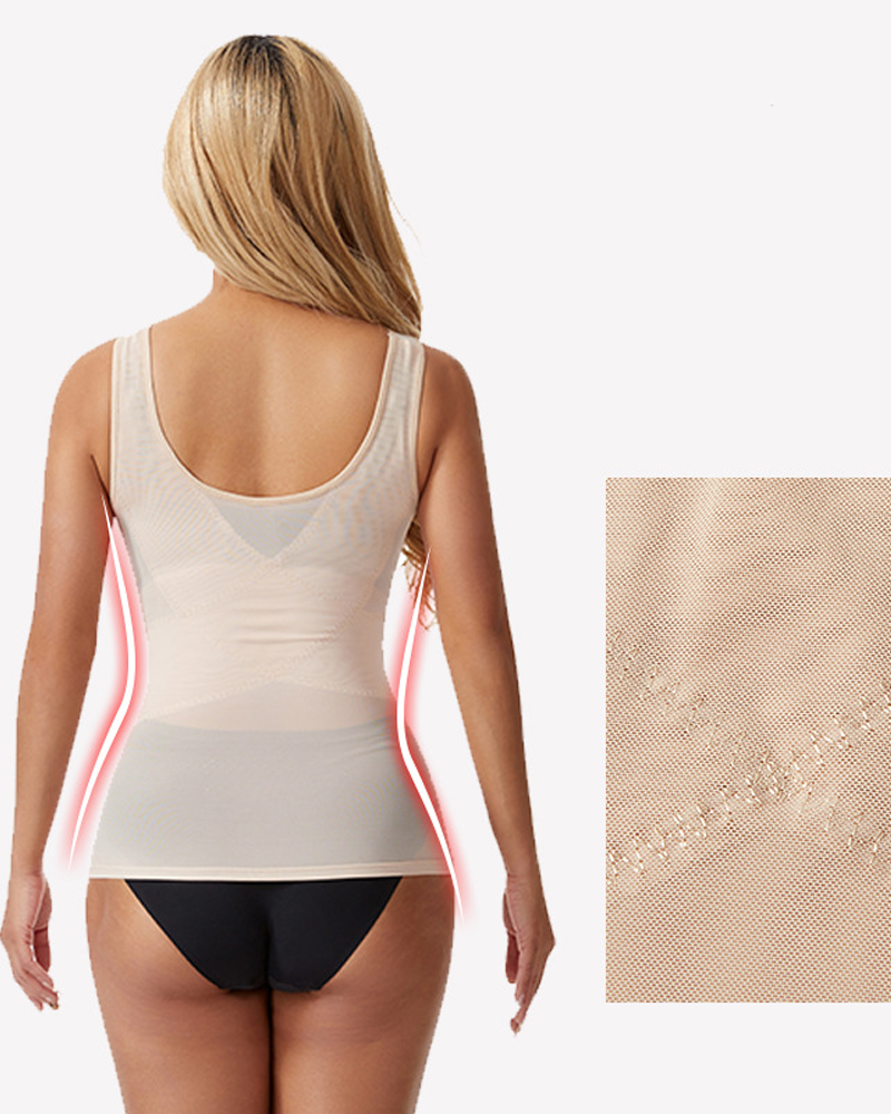 Chaleco moldeador de cuerpo con control de abdomen fino