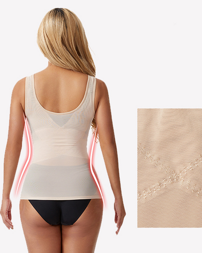 Chaleco moldeador de cuerpo con control de abdomen fino