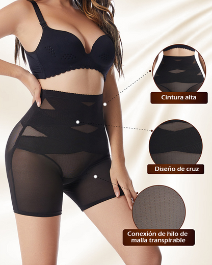 Pantalones cortos moldeadores de abdomen y cintura alta